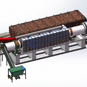 連續(xù)式炭化爐,鈉電負極材料炭化回轉(zhuǎn)窯,炭化爐設備